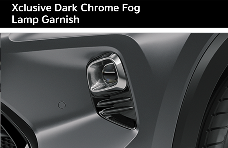 Lends an aggressive look to the front end.